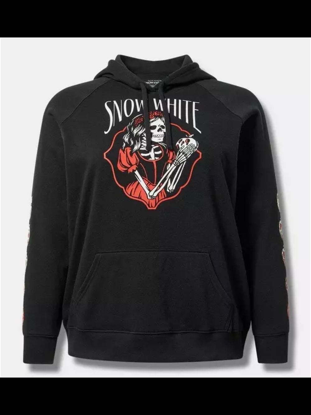 Disney Black Snow White Skull Graphic Hoodie
